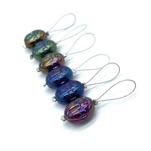 Scarab Stitch Markers