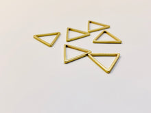 Gold Metal Stitch Markers ~ Triangles ~ Set of 6