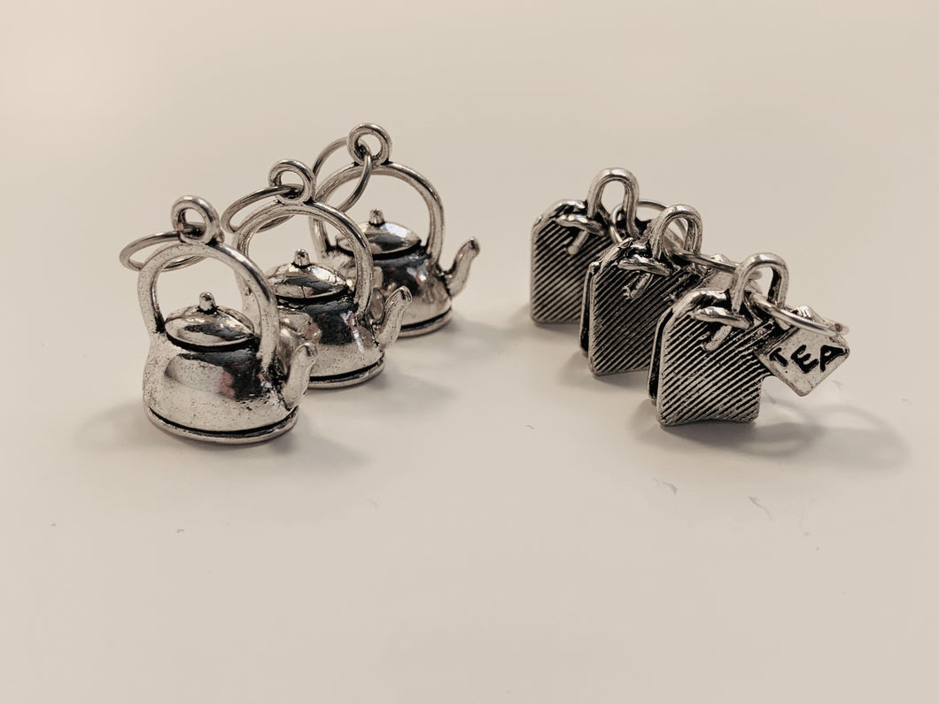 Tea Time: Set of 6 Stitch Markers