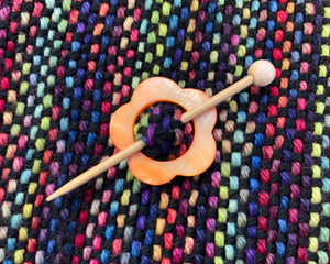 Mother of Pearl Flower Shawl Pin "Blossom"